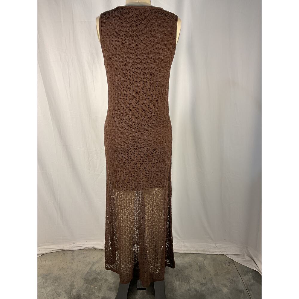 Bec + Bridge 'Aurora' Brown Nylon Dress Size S - Picture 4 of 6